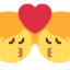 Download Kiss emoji, Twitter / X style