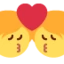 Kiss emoji, Twitter / X design