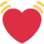 Beating Heart emoji, Twitter / X design