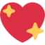 Sparkling Heart emoji, Twitter / X design