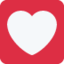 Download Heart Decoration emoji, Twitter / X style