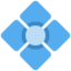 Diamond with a Dot emoji, Twitter / X design