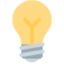 Light Bulb emoji, Twitter / X design
