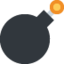 Bomb emoji, Twitter / X design