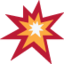 Collision emoji, Twitter / X design