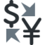 Currency Exchange emoji, Twitter / X design
