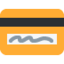 Credit Card emoji, Twitter / X design