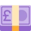 Pound Banknote emoji, Twitter / X design