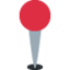 Round Pushpin emoji, Twitter / X design