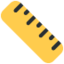 Straight Ruler emoji, Twitter / X design