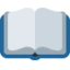 Open Book emoji, Twitter / X design
