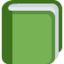 Download Green Book emoji, Twitter / X style