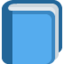 Download Blue Book emoji, Twitter / X style