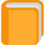 Download Orange Book emoji, Twitter / X style