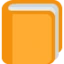 Orange Book emoji, Twitter / X design