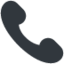 Telephone Receiver emoji, Twitter / X design