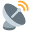 Satellite Antenna emoji, Twitter / X design
