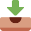 Inbox Tray emoji, Twitter / X design
