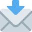 Envelope with Arrow emoji, Twitter / X design