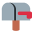 Download Closed Mailbox with Lowered Flag emoji, Twitter / X style