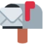Open Mailbox with Raised Flag emoji, Twitter / X design