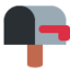 Open Mailbox with Lowered Flag emoji, Twitter / X design