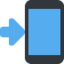 Mobile Phone with Arrow emoji, Twitter / X design