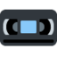 Download Videocassette emoji, Twitter / X style