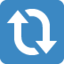 Download Clockwise Vertical Arrows emoji, Twitter / X style
