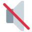 Muted Speaker emoji, Twitter / X design