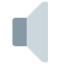 Speaker Low Volume emoji, Twitter / X design