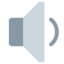 Speaker Medium Volume emoji, Twitter / X design