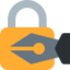 Download Locked with Pen emoji, Twitter / X style