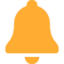 Bell emoji, Twitter / X design