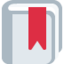 Download Bookmark emoji, Twitter / X style