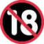 No One Under Eighteen emoji on Discord