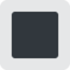 White Square Button emoji, Twitter / X design