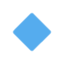 Small Blue Diamond emoji, Twitter / X design
