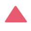 Red Triangle Pointed Up emoji, Twitter / X design