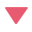 Red Triangle Pointed Down emoji, Twitter / X design