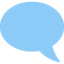 Left Speech Bubble emoji as drawn by Twitter/X