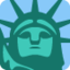 Statue Of Liberty emoji, Twitter / X design