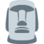 Moai emoji, Twitter / X design