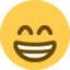 Beaming Face with Smiling Eyes emoji on Discord