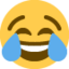 Face with Tears of Joy on Twitter / X