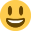 Grinning Face with Big Eyes emoji on Discord