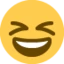 Grinning Squinting Face emoji on Discord