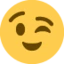 Winking Face emoji on Discord