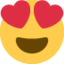Smiling Face with Heart-eyes on Twitter / X