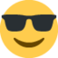 Smiling Face with Sunglasses on Twitter / X